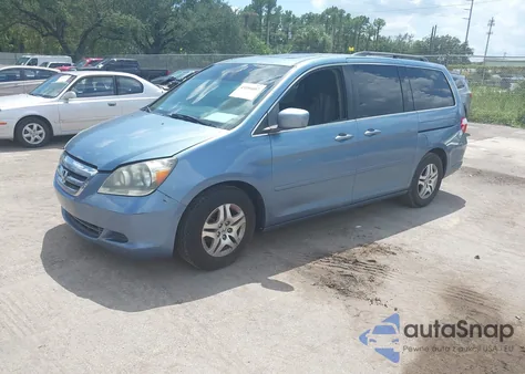 2005 Honda Odyssey Ex-L from USA, damaged, VIN 5FNRL38605B033338